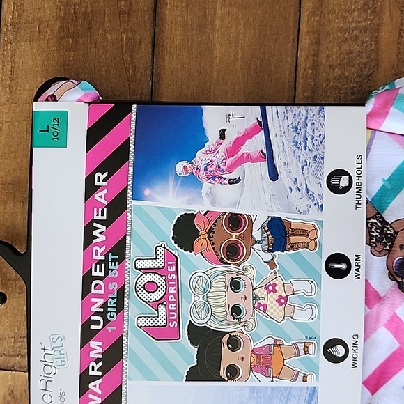 ClimateRight by Cuddl Duds L.O.L. Surprise! Girls Thermal Set Size Large 10/12 - Picture 3 of 10